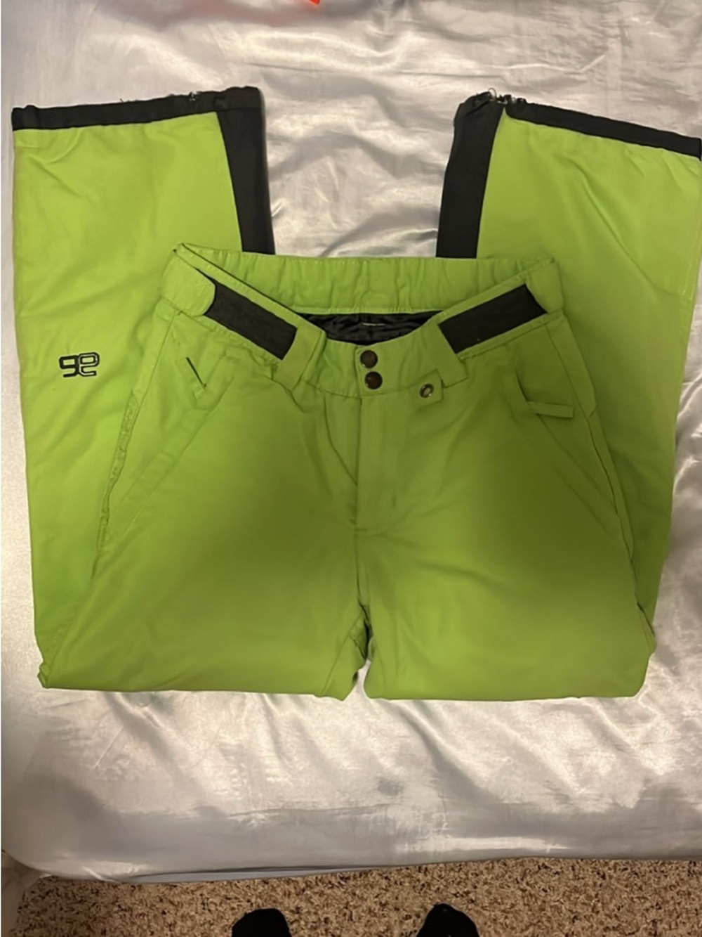 Lime Green Snow Ski Pants